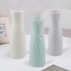 Reusable Plastic Flower Vase Imitation Ceramic Decorative Container for Flower