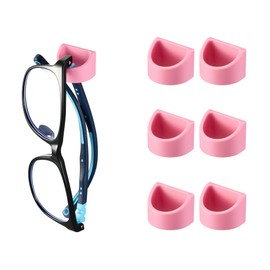 Gdnmpat Sunglass Organizer 6 Pack, Glasses Holder & Eyeglass Holder for Eyewear, Sunglasses, Reading Glasses. Sunglass Holder for Home, Office, Car, Driver, Workshop. Glasses Accessories (Pink)