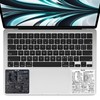 2pcs Mac OS Shortcuts Sticker for Air/Pro, Black