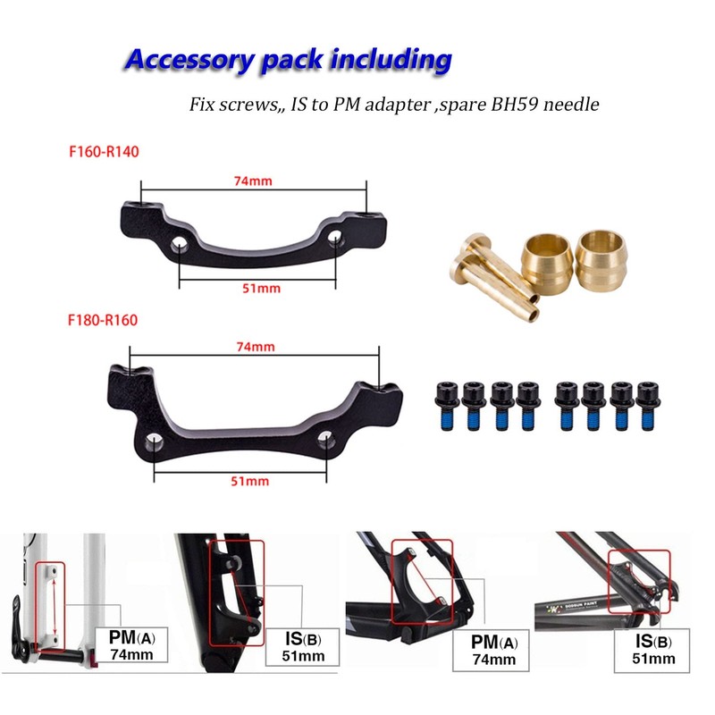 ThinkTop Bike 4 Piston Hydraulic Disc Brake, CNC Machining MTB