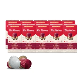 Tim Hortons Classic Lungo Capsules, Nespresso Original Line Compatible Capsules, 100 Count