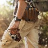 Jack&Chris Leather EDC Multitool Sheath for Belt, EDC Belt Organizer
