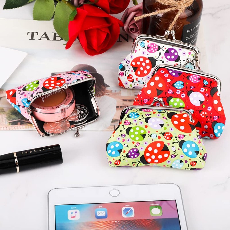 Oyachic 4 pieces coin purses small coin bag purse small