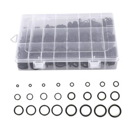 JZK 740 x Rubber O-Ring assorted seals kit, rubber ring washers set, gasket rings, black O-ring assortment kit for plumbing, machine repair