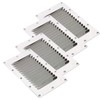 Amarine Made Stainless Steel Stamped Louvered Vent Rectangular Marine Vent