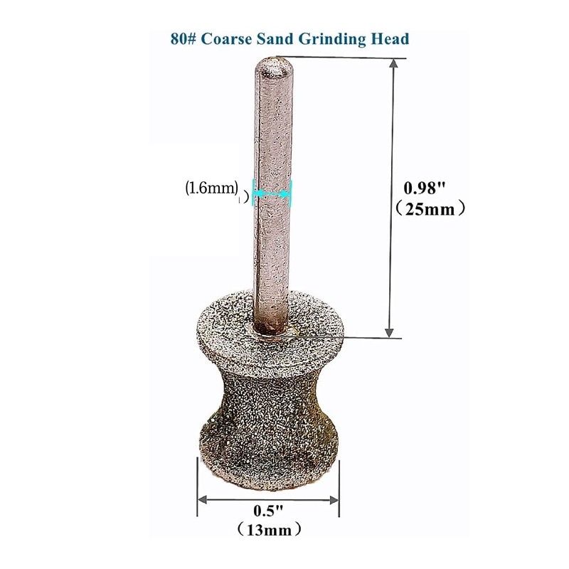 2 Pack Diamond Dog Nail Grinder Bits for Rotary Tool