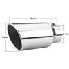 LCGP 5" inlet Universal Diesel Truck Exhaust Tip,Stainless Steel, 7"