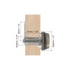 PATIKIL 1-1/8" Combination Cam Lock, 2 Pcs File Cabinet Locks