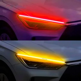 Vimstrom Tiras LED Secuenciales De 60CM para Direccionales De Carro Pack De 2 Unidades De Alta Potencia Instalación Sencilla Y Flexible Aumenta La Seguridad Y El Diseño Moderno De Tu Vehículo (Rojo)