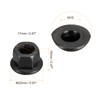 sourcing map M10 Flange Hex Nuts, 2pcs Grade 10.9 Carbon