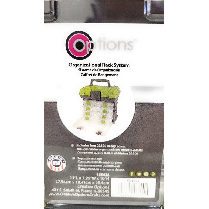 Creative 1354-83 Options Grab'n'Go Rack System, Small, Magenta