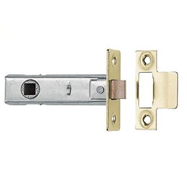 64mm Tubular Mortice Latch Brass