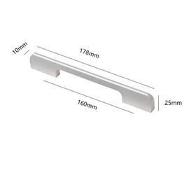 Door Handle Pulls, Aluminum Alloy T Bar Kitchen Cebinet Cupboard Drawer Pulls, Door Knobs, Furniture Door Knobs Hole Center 160mm, 1 Pcs