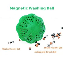 EcoQuest LAUNDRY BALL WITH MAGNETS AND 3 TYPES OF CERAMIC BALLS ECOQUEST