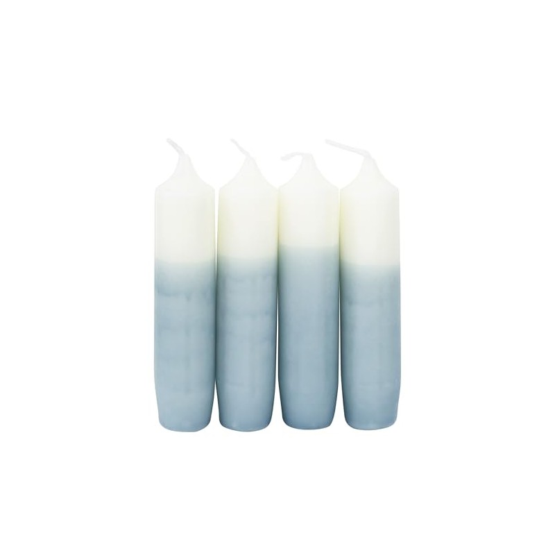 Mindful Moments 4" 4 Pk Taper Refill, Waterfall Blue -