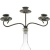 Wine Bottle Candle Holder Topper Candelabra – 3 Taper Candle