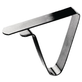 Table Cloth Clips Top Bar of Clip 75mm. Pack quantiy: 4