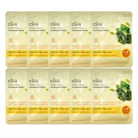 Dajayeon Organic Houttuynia Cordata Mask Pack 10 Sheets / Circle / / 다자연 어성초 유기농 마스크 팩 10매  써클