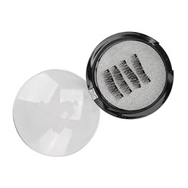 Pestañas Magnéticas Ligeras de 4 Piezas con Aplicador, Juego de Clips de Pestañas con Esponjoso a Prueba de Viento y Sudor, Impermeables y que Ahorran Tiempo para
