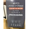 RFAQK 60-Piece Large Food Storage Containers Set Leakproof BPA-Free Plastic