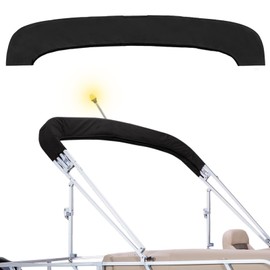 Seapisode 600D Bimini Top Storage Boot, Storage Boat Replacement Cover Waterproof and UV Protection with Light Hole, Suitable for 3-4 Bows Bimini Tops