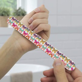 Colorful Butterflies Double-Sided Nail File Emery Board Set 4 Pack