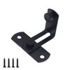 WAYDA Barn Door Lock, 90 Degree Right Stainless Steel Angle
