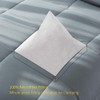 DOWNCOOL Down Alternative Quilted Comforter- Dark Grey Lightweight Duvet Insert