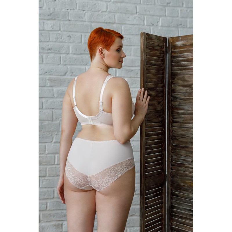 Full Cup Bra, Soft Minimiser, Without Underwire, with Lace, Large
