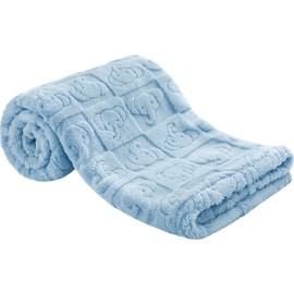 Pro Goleem Elephant Baby Boy Blanket, Soft Fleece Baby Blankets for Boys, 30" x 40" Blue Crib & Stroller Blanket for Newborns and Toddlers
