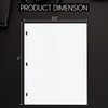 Performore 11 X 8.5 Inch Letter Size Minute Book Paper,