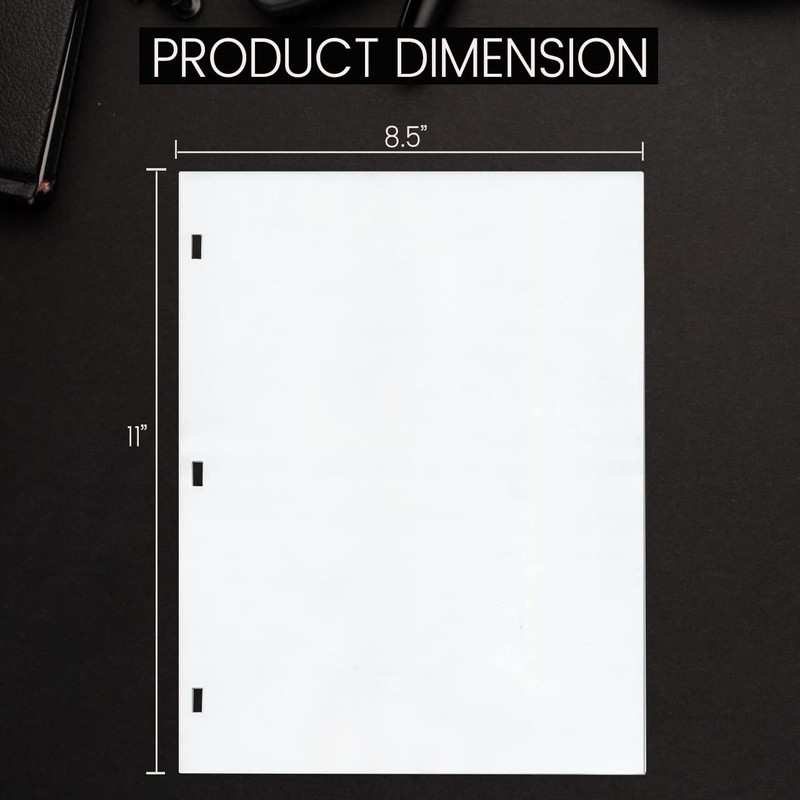 Performore 11 X 8.5 Inch Letter Size Minute Book Paper,