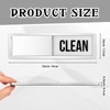 Dishwasher Magnet Clean Dirty Sign, Premium Stainless Steel Clean Dirty