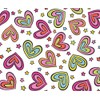 Go Opticians Rainbow Hearts Cloth Microfibre Cleaning Cloth For Spectacles Eye Glasses Screens Phones Tablets 15cm x 18cm (x1)
