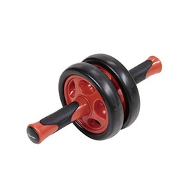 Captain Stag Vit Fit UR-857 Muscle Training, Exercise, Fitness, Abdominal Roller, Exercise Roller, Double, Black/Red