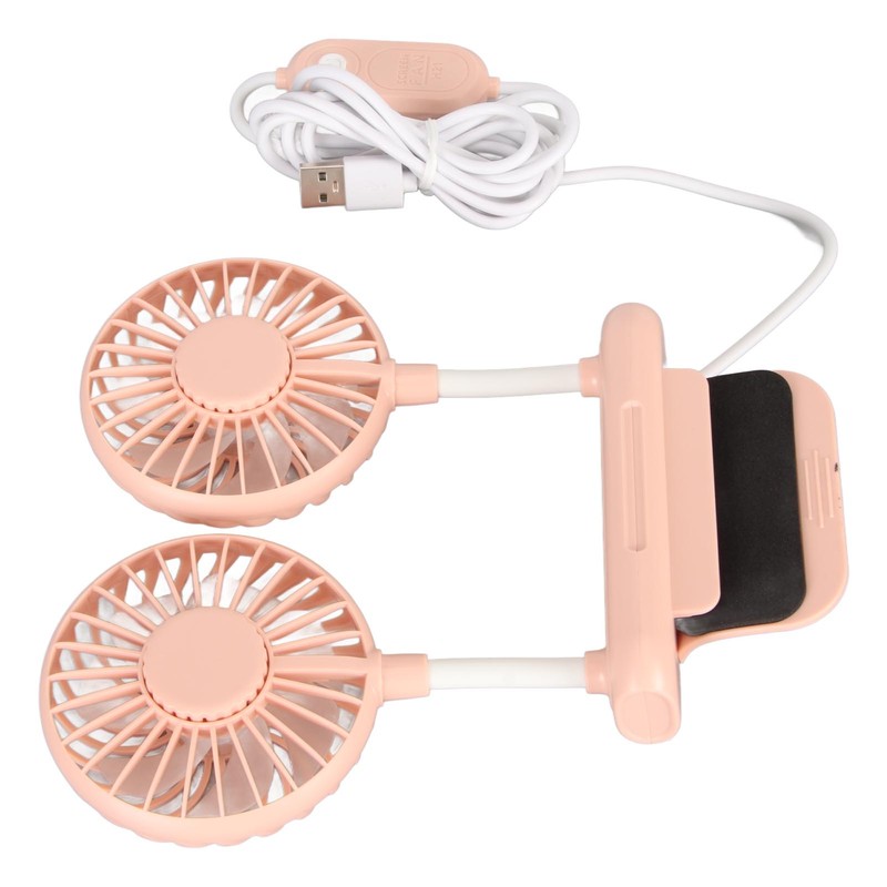 Monitor Fan 2 Heads 3 Speed Modes 6.6ft USB Cable