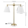 JONATHAN Y JYL3074A 31" Contemporary Farmhouse 2-Light Adjustable Library Lamp,