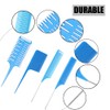 Hair Styling Comb Set - Highlighting Professional Metal Rat Tail