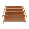 YINZINR 4-Tier Bamboo Shoe Rack, Brown, 18"W x 18"L x