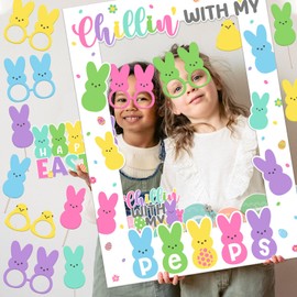 Easter Photo Booth Props, Happy Easter Party Decorations Welcome Easter Photo Booth Props