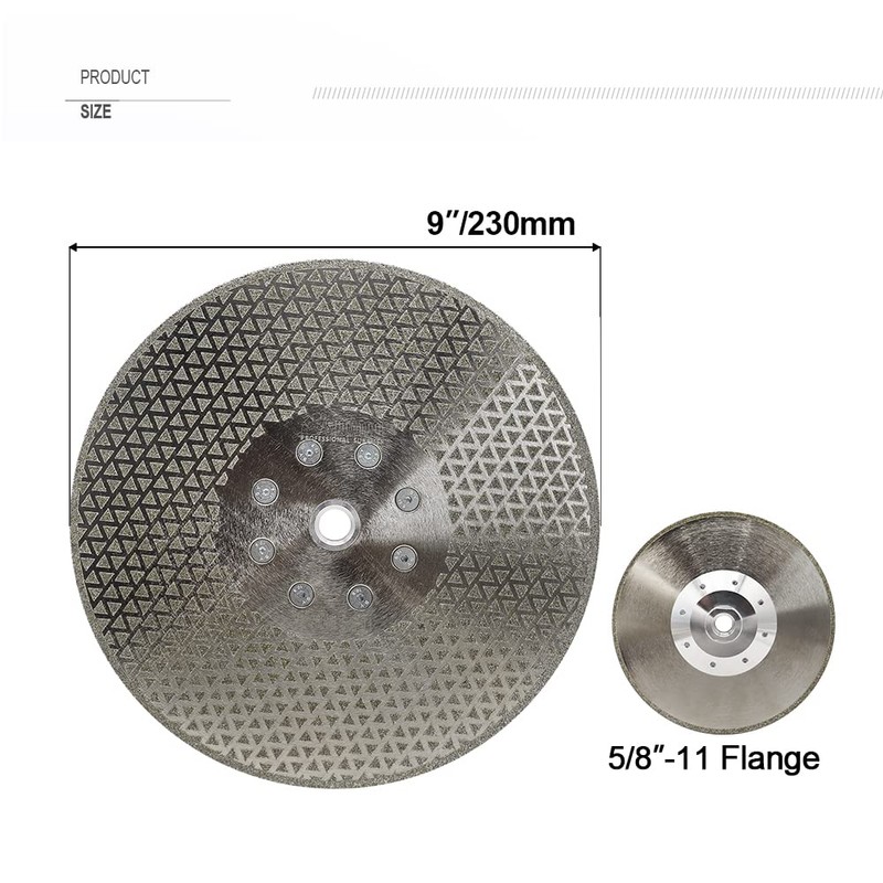 SHDIATOOL 9 Inch Diamond Grinding Disc for Granite Marble Single