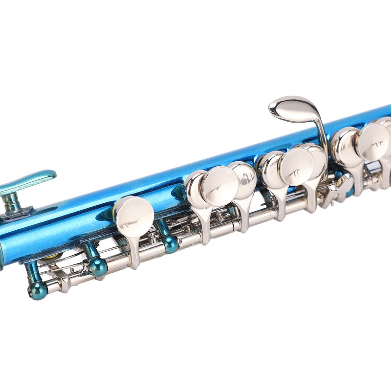 Piccolo Flute Cupronickel Blue +E Key French 6 Holes Piccolos