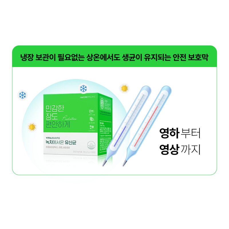 Vital Beauty [바이탈뷰티][3box] 녹차에서 온 유산균 (60일) [Vital Beauty][3box] Probiotics