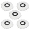 Mop Heads Replacement, 5 Pcs Round Mop Head, Universal Spin