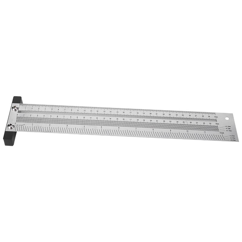 Ultra Precision Marking Ruler Stainless Steel Woodworking Scribing Ruler Gauging