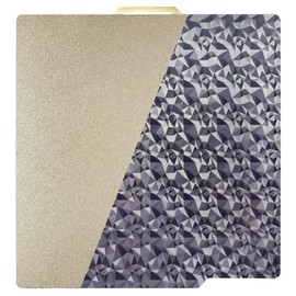 LANEKGU 257 x 257 mm Double Sided Building Plate for Bambu Labs, Textured PEI + Smooth PEO Spring Steel Plate Print Bed Platform for Bambu Lab X1C/X1/X1E/P1P/P1S/A1