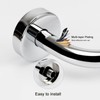 NearMoon S Shaped Shower Head Riser Arm, Shower Extender Arm