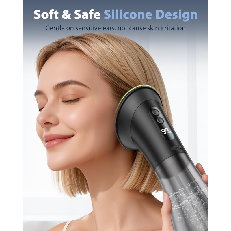 Safe Ear Wax Removal - Electric Ear Cleaner with 3