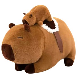 Capybara Plush Toy, 30CM Capybara Plushie Throw Pillow Stuffed Animal Doll Cartoon Stuffed Toy Cushion Doll Plushie Toy Plush Doll Cuddly Animals Dolls Hugging Pillow Seat Cushion Gift for Kids
