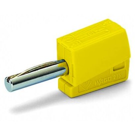 WAGO Banana plug 215-511 | for socket diameter: 4 mm, cross sectional range: 0.08 - 2.5 mm², 50 pieces, test accessories for a rated current up to 20 A and a test voltage of 42 V
